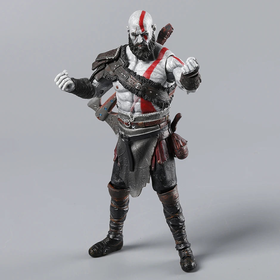 God of War Kratos Atreus Action Figure Collectable Joints Moveable Model Toy