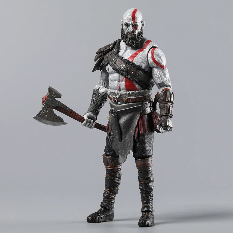 God of War Kratos Atreus Action Figure Collectable Joints Moveable Model Toy