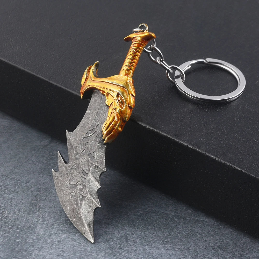 God of War Kratos Sword Keychain Pendant Keyring Jewelry Men And Women Car key chain Accessories