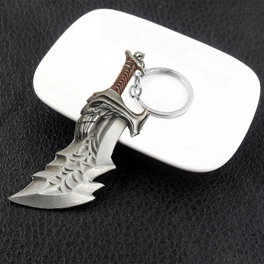 God of War Kratos Sword Keychain Pendant Keyring Jewelry Men And Women Car key chain Accessories