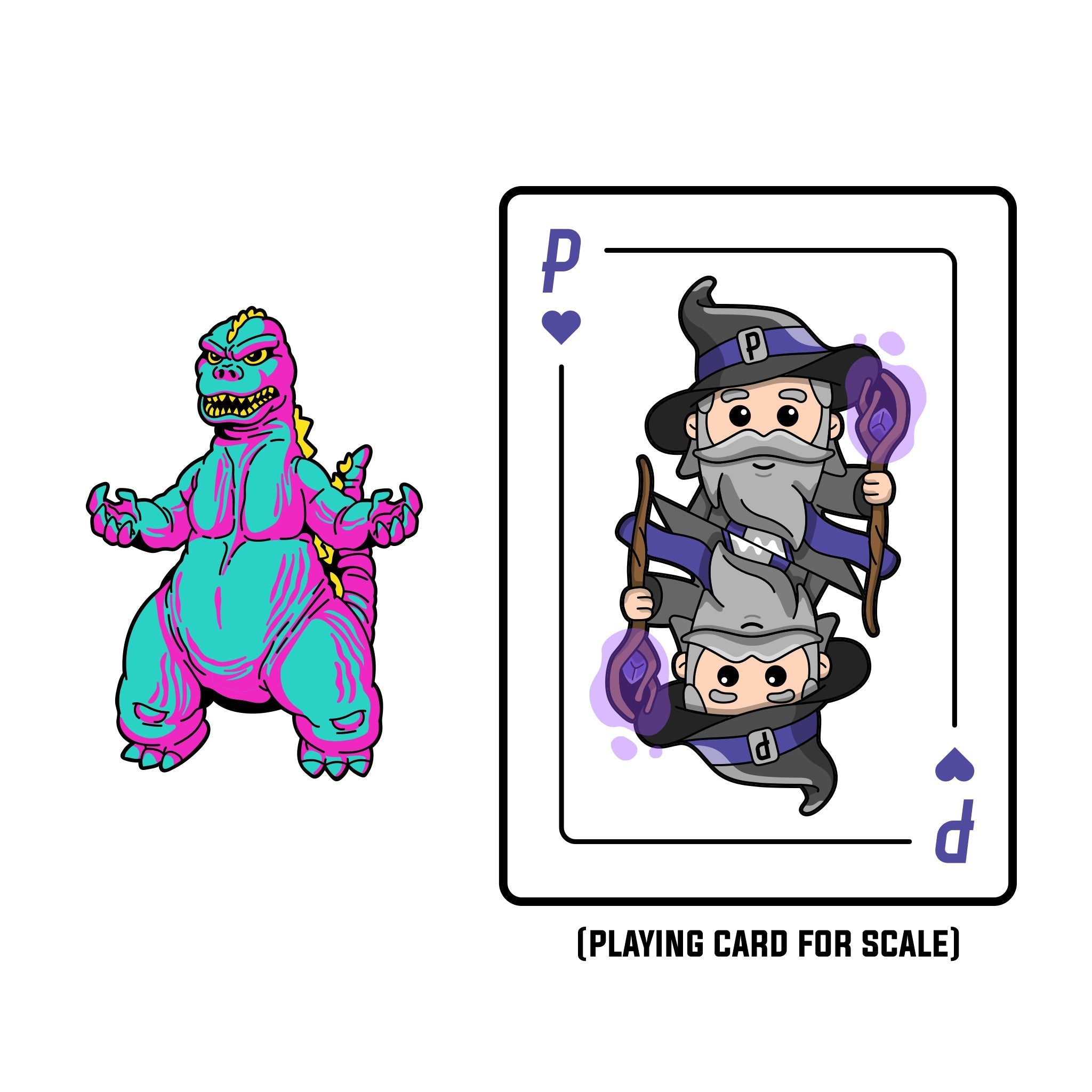 Godzilla Showa Era CMYK Edition AR Pin
