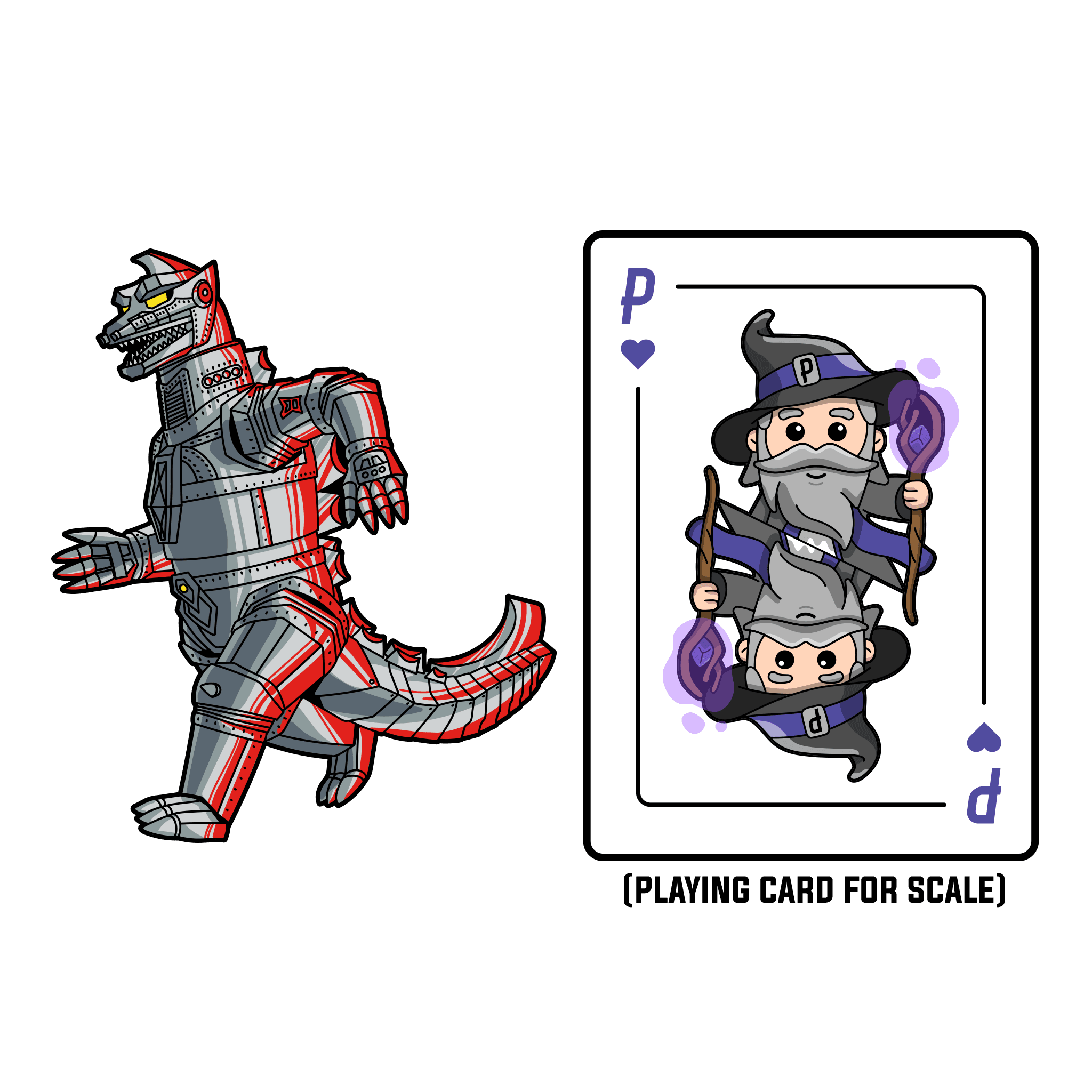 Mechagodzilla XL AR Pin (Showa Era) - 