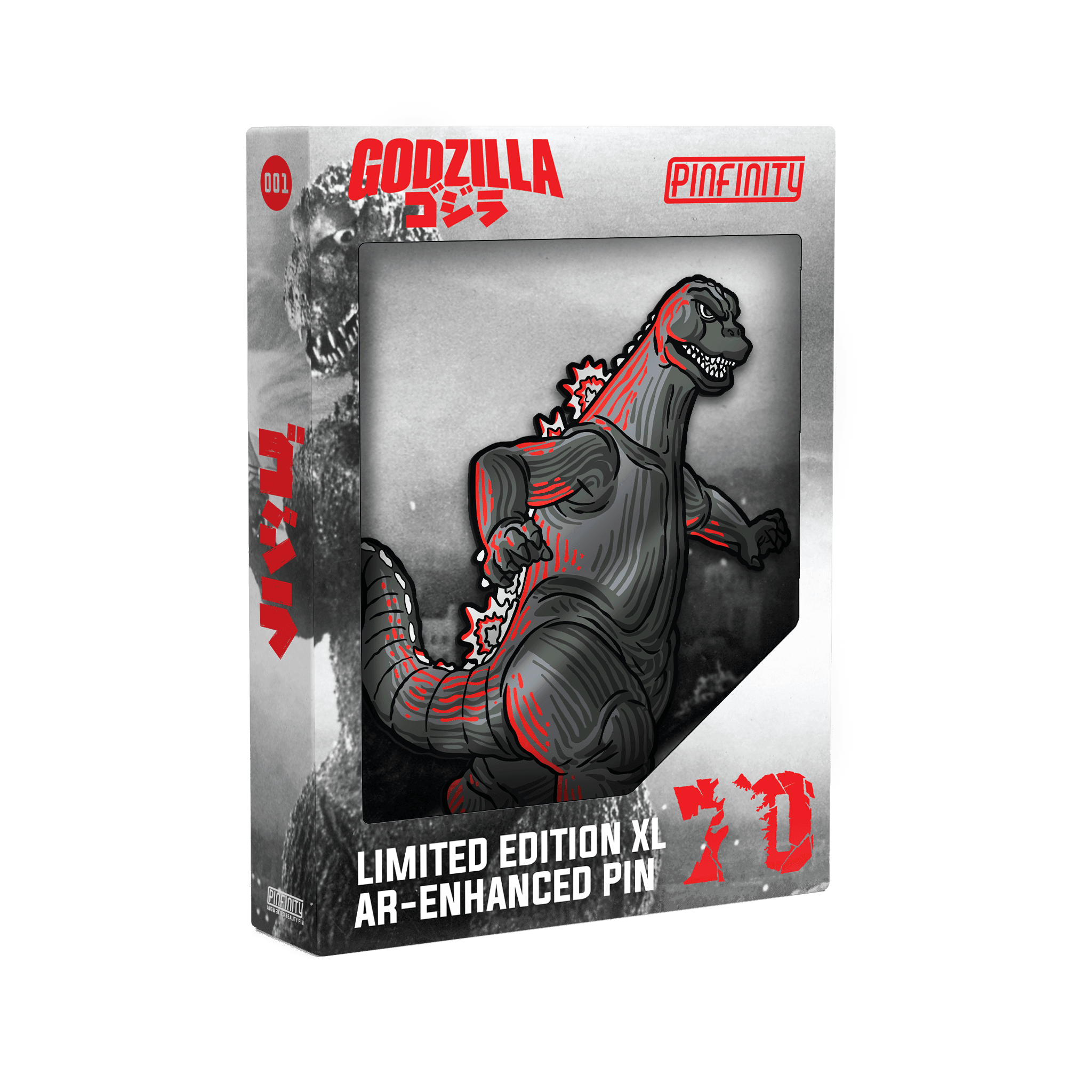 Godzilla XL AR Pin (Showa Era) - 