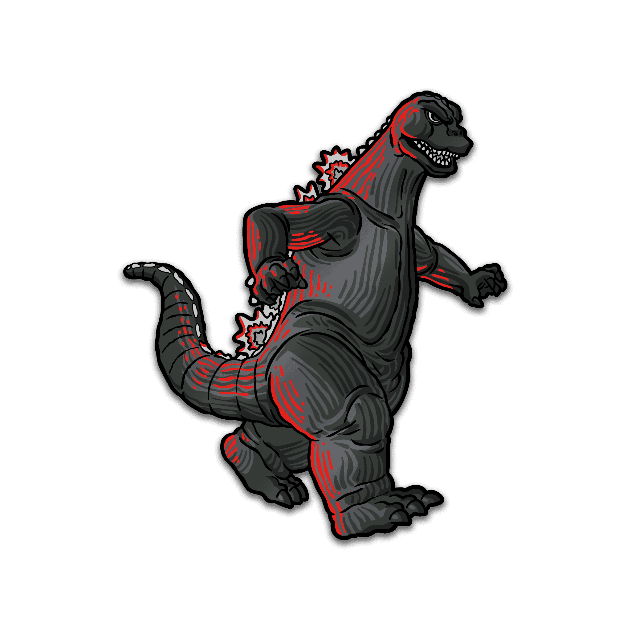 Godzilla XL AR Pin (Showa Era) - 
