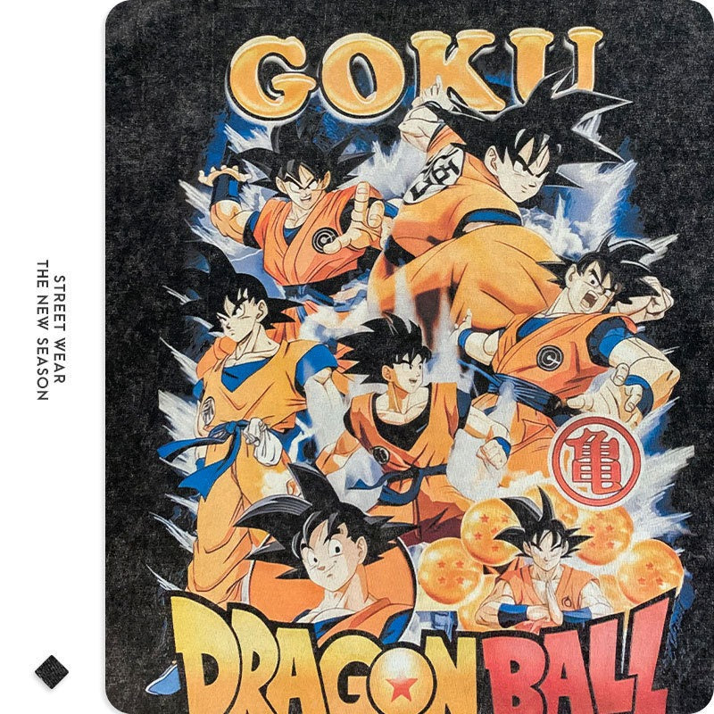 Goku T-shirts Oversized Anime Dragon Ball T Shirt