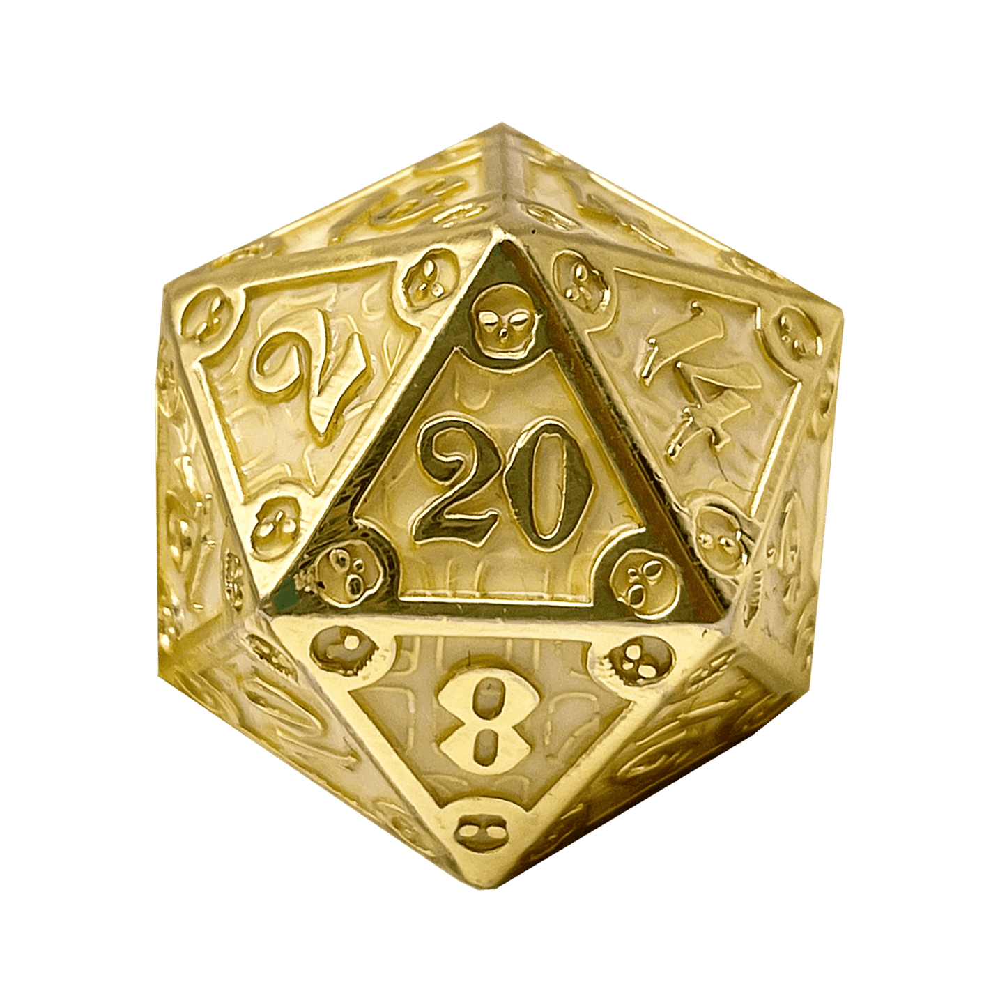 Dungeon Delve Runestones™ - 25mm D20 - Enchanted Parchment - 