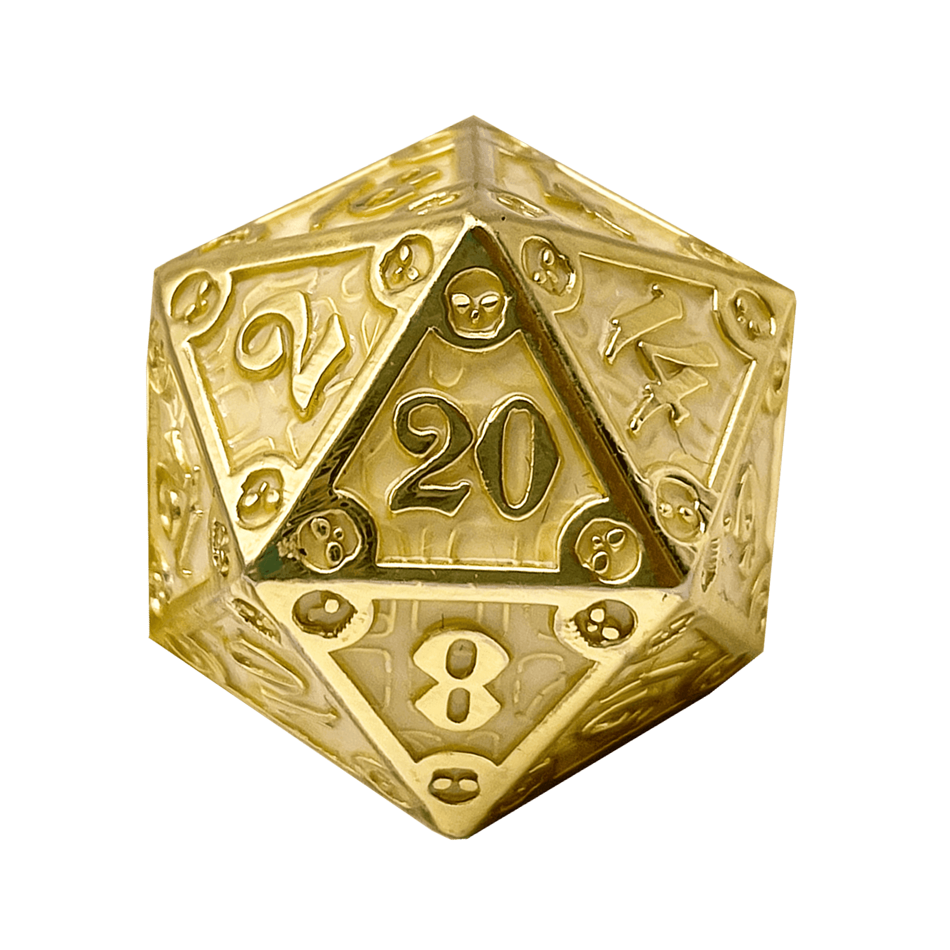 Dungeon Delve Runestones™ - 25mm D20 - Enchanted Parchment - 