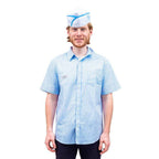 Good Burger Button Up Shirt Hat and Name Tag Halloween Costume Cosplay - S