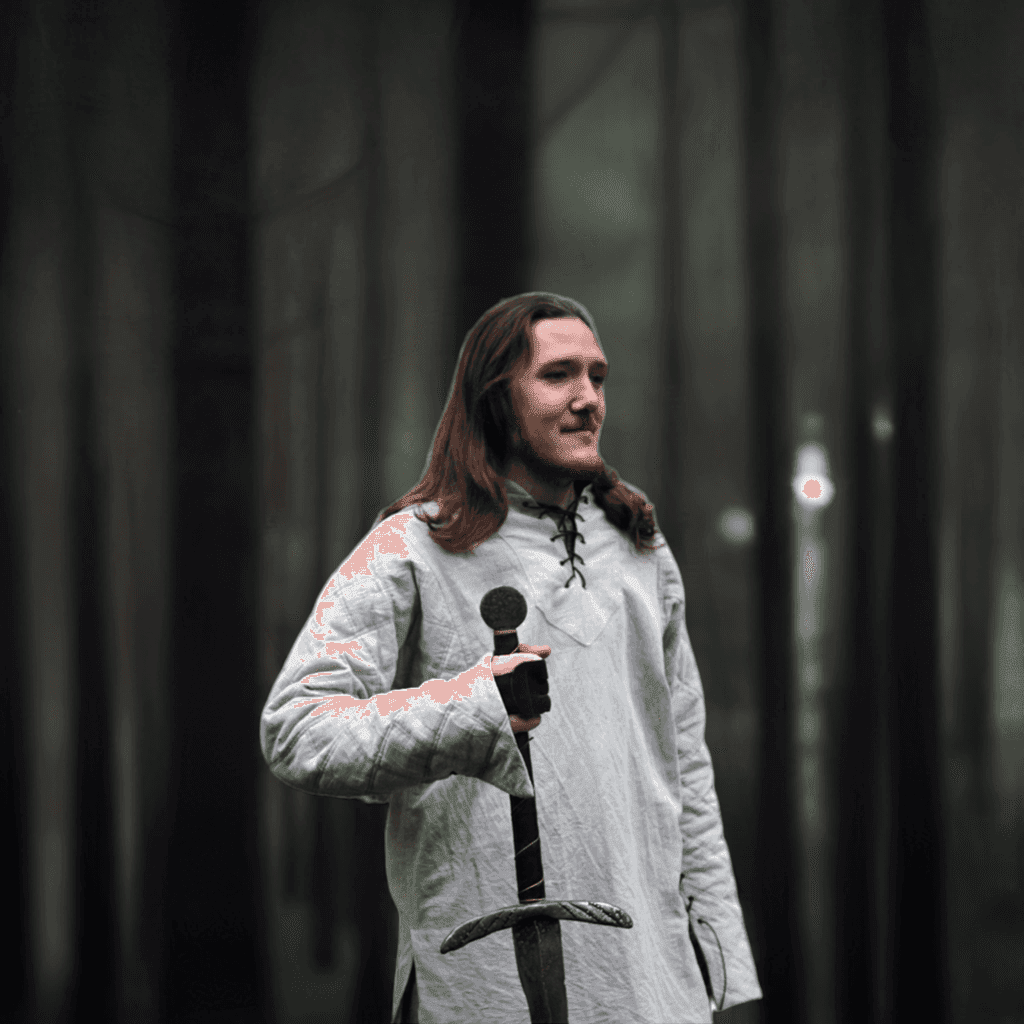 Aragorn linen tunic (Lord of the Rings) - XS / White