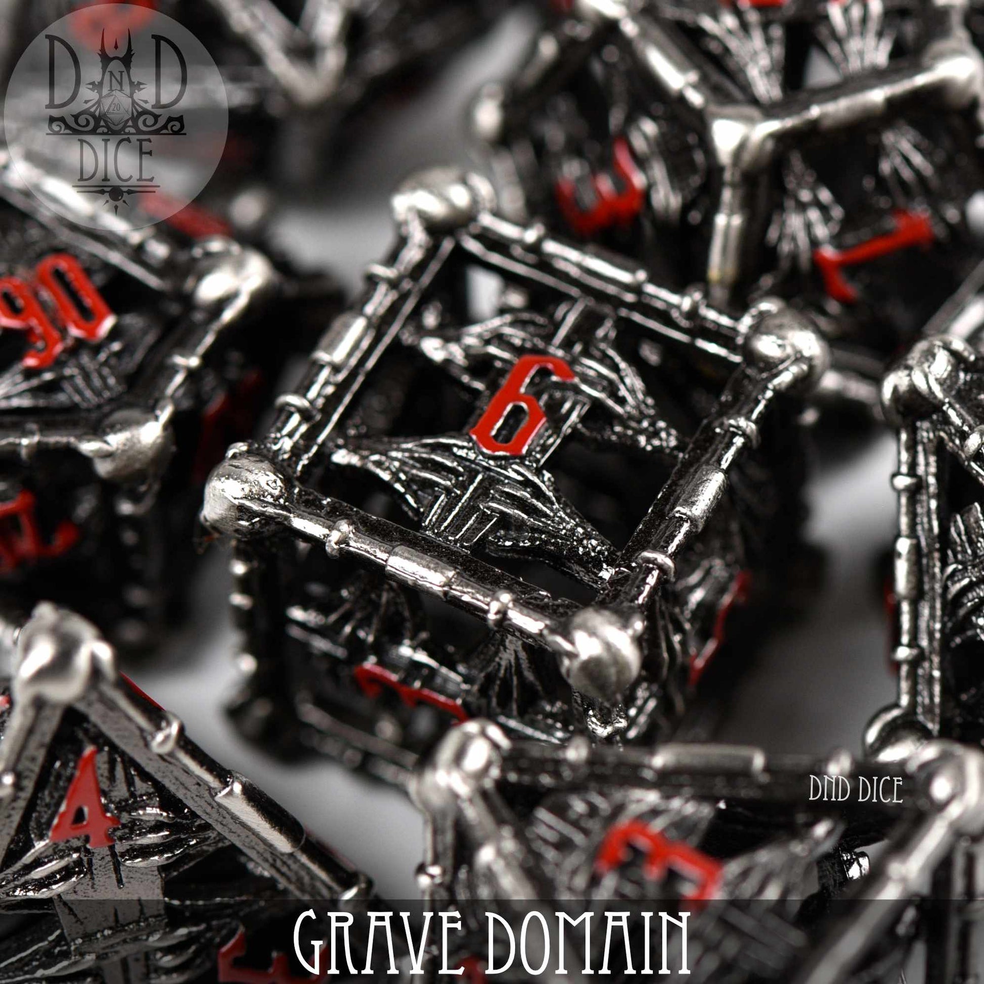 Grave Domain Metal Dice Set (Gift Box)