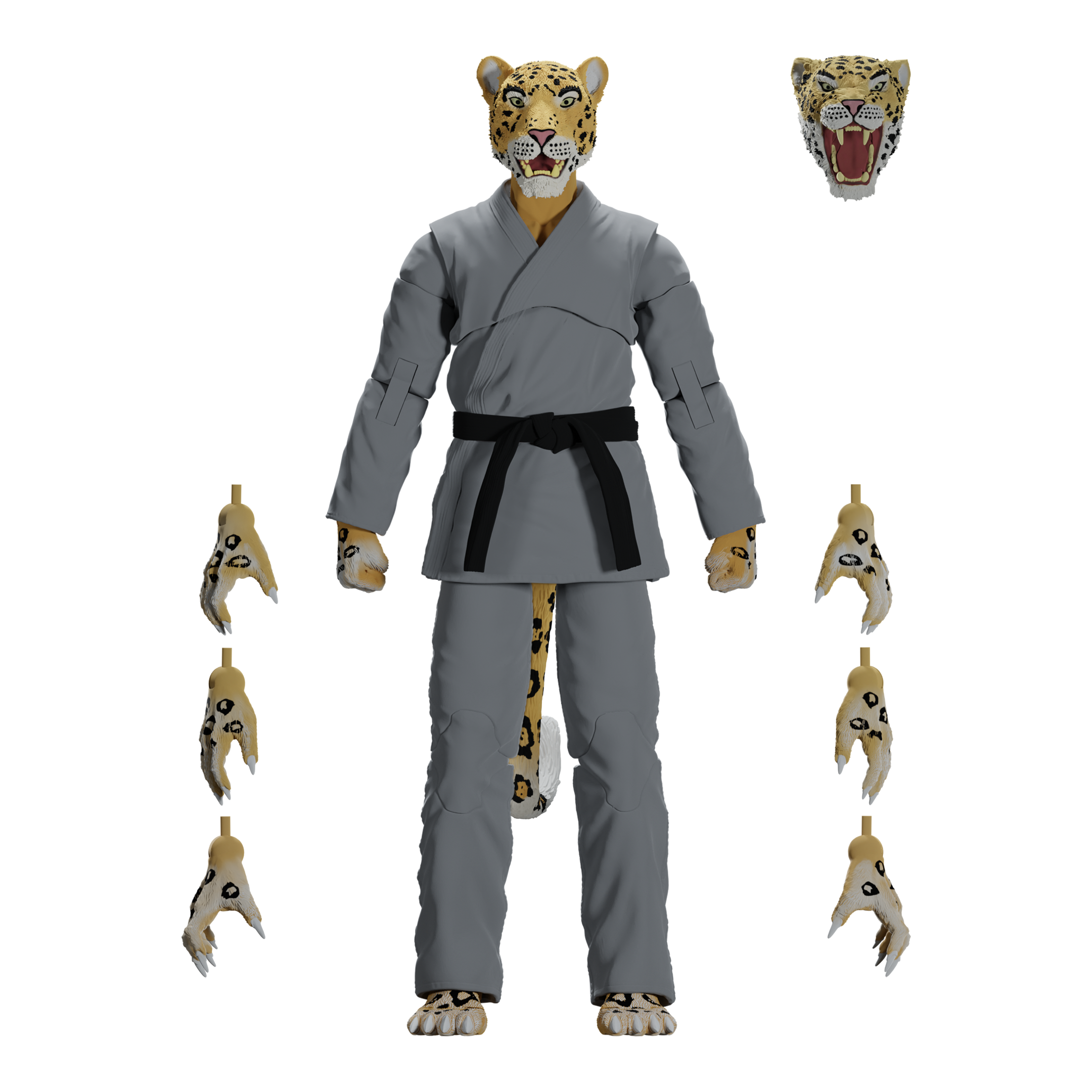 Jiu Jitsu Combat Creatures Jairo the Jaguar Action Figure