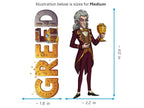 Greed Sticker and Magnet – Avaritia 7 Sinkins™ – Personification of Greed | Waterproof & UV-Proof - Sticker / Medium
