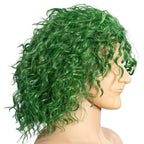 Green Comic Book Character Joke Clown Halloween Cosplay Costume Green Wig