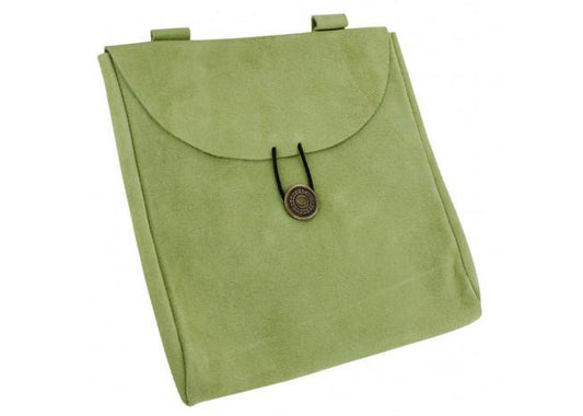 Green Jester’s Suede Leather Pouch