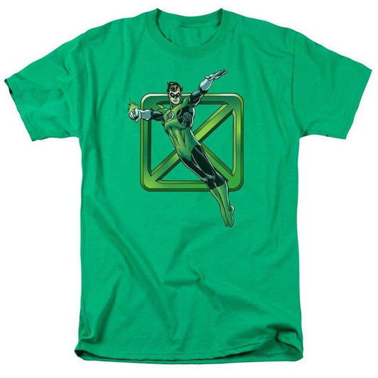 Green Lantern II Flying X Symbol T-Shirt - S