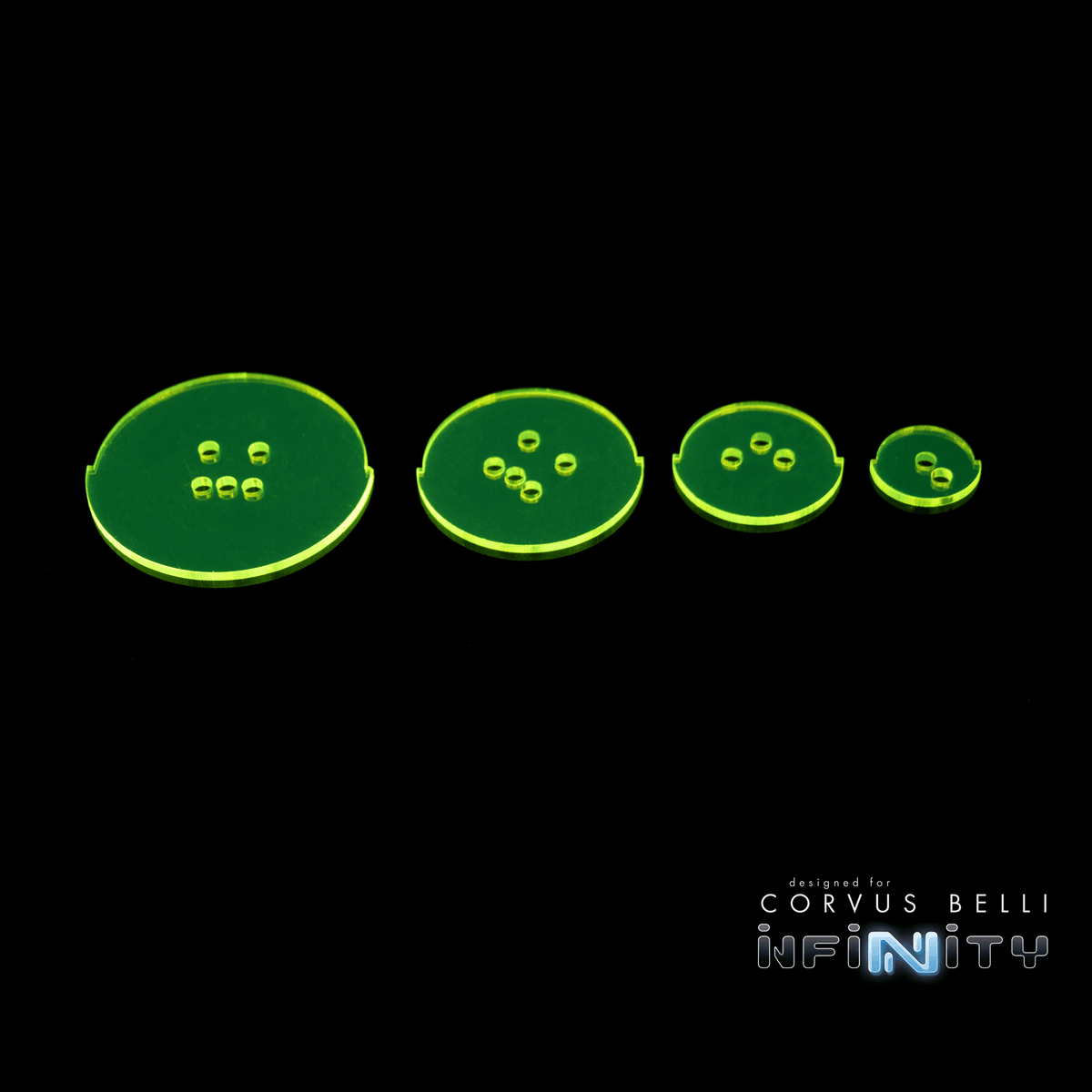 Line of Fire Status Discs - 25mm / Green