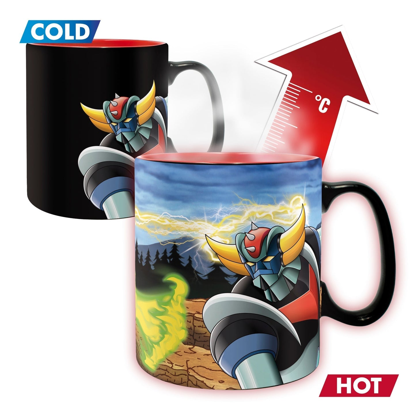 Grendizer vs Giru Giru Heat Change Mug