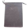 Velour Dice Bag (Large): Grey - 