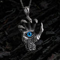 Dragon Claw Blue Evil Eye Pendant - Small / Without