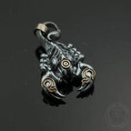 Blazing Scorpion Copper Animal Pendant - White copper/Brass / Pendant Only