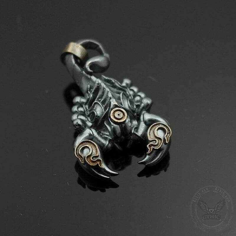 Blazing Scorpion Copper Animal Pendant - White copper/Brass / Pendant Only