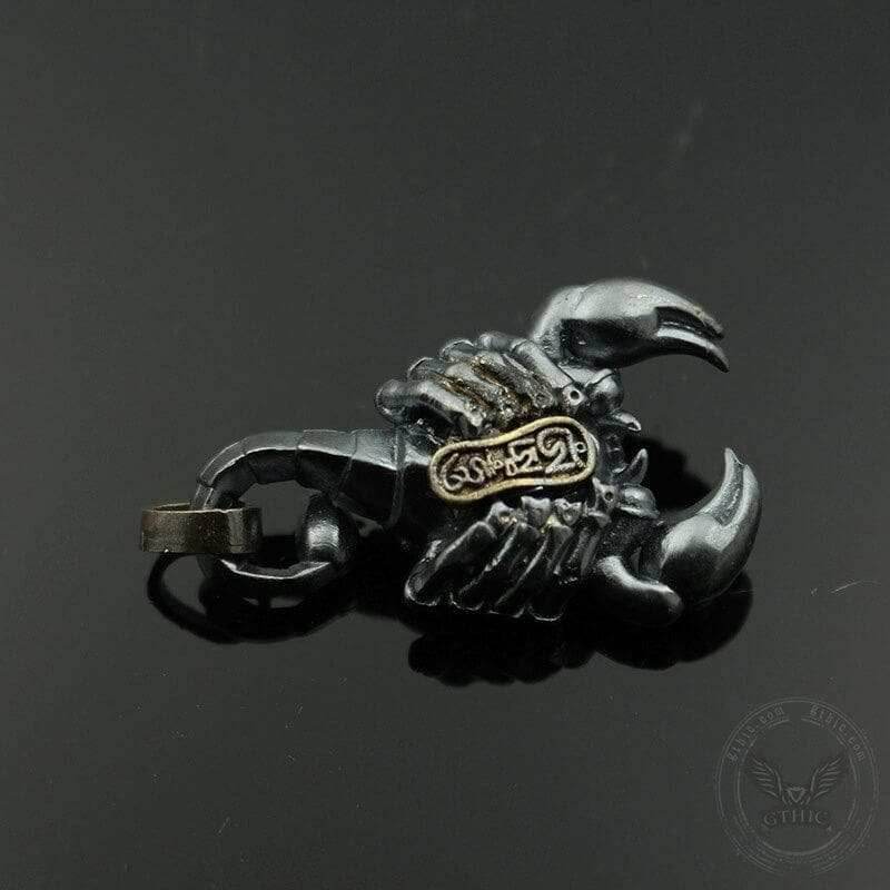 Blazing Scorpion Copper Animal Pendant - White copper/Brass / Pendant Only