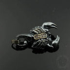 Blazing Scorpion Copper Animal Pendant - White copper/Brass / Pendant Only