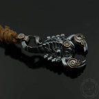 Blazing Scorpion Copper Animal Pendant - White copper/Brass / Pendant Only