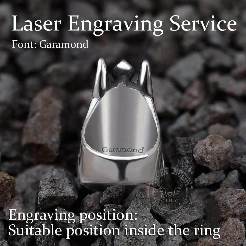 Anubis Stainless Steel Egyptian Mythology Ring - 7
