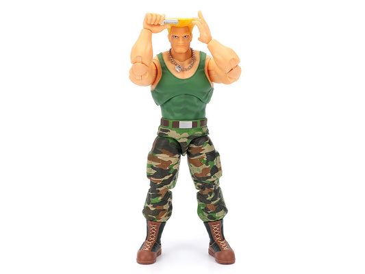 Guile 6" Moveable Figure with Accessories and Alternate Head and Hands "Ultra Street Fighter II: The Final Challengers" (2017) Video Game Model by Jada