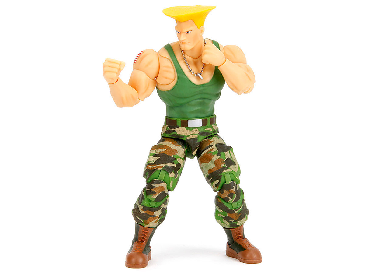 Guile 6" Moveable Figure with Accessories and Alternate Head and Hands "Ultra Street Fighter II: The Final Challengers" (2017) Video Game Model by Jada