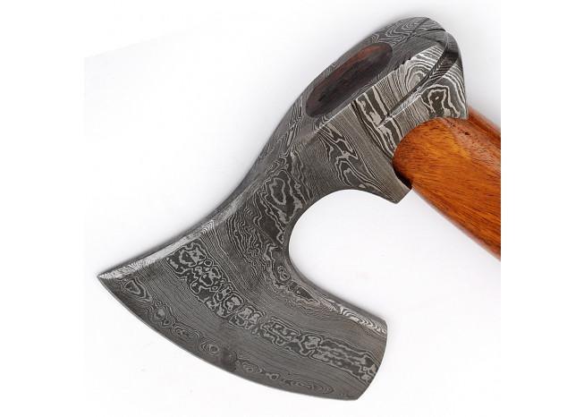 Guiscard Hand Forged Bearded Damascus Outdoor Steel Axe