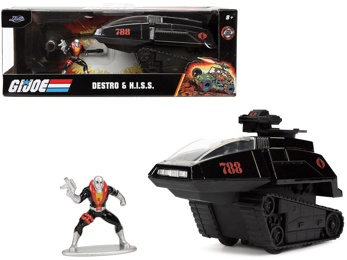 H.I.S.S. Tank #788 with Turret and Destro Diecast Figure "G.I. Joe" "Hollywood Rides" Series 1/32 Diecast Model Car by Jada