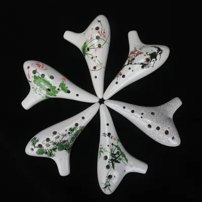 Hand-Painted C Key Ocarina - 12 Holes Professional