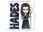Hades Sticker and Magnet – Aidoneus Mythkins™ – Greek God of the Underworld | Waterproof & UV-Proof - Sticker / Large