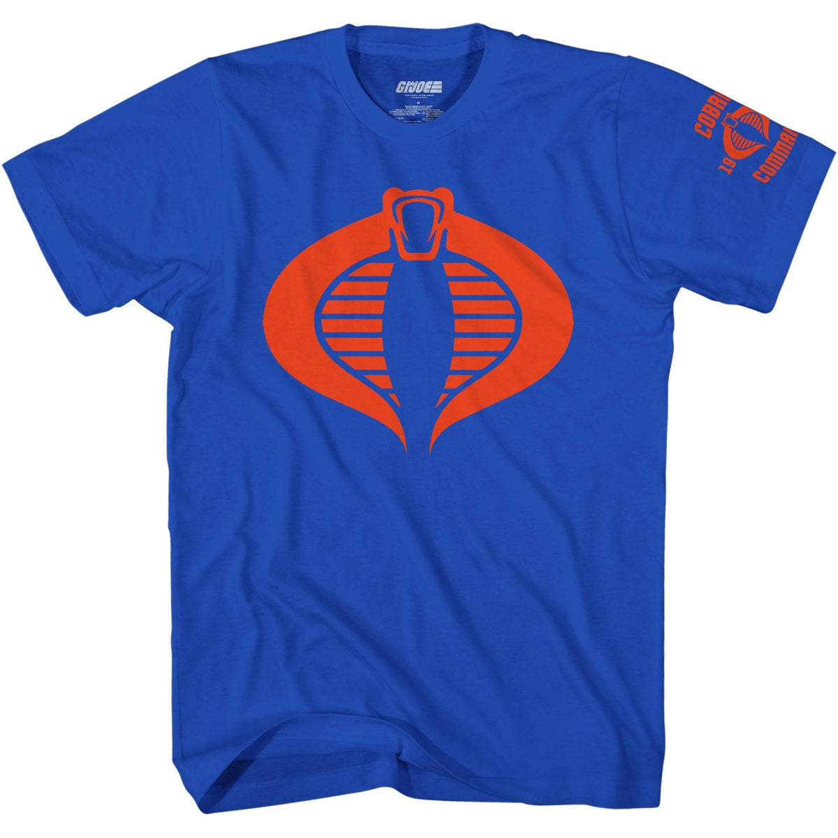 G.I. Joe Cobra Army Logo 1982 Blue Adult T Shirt - S