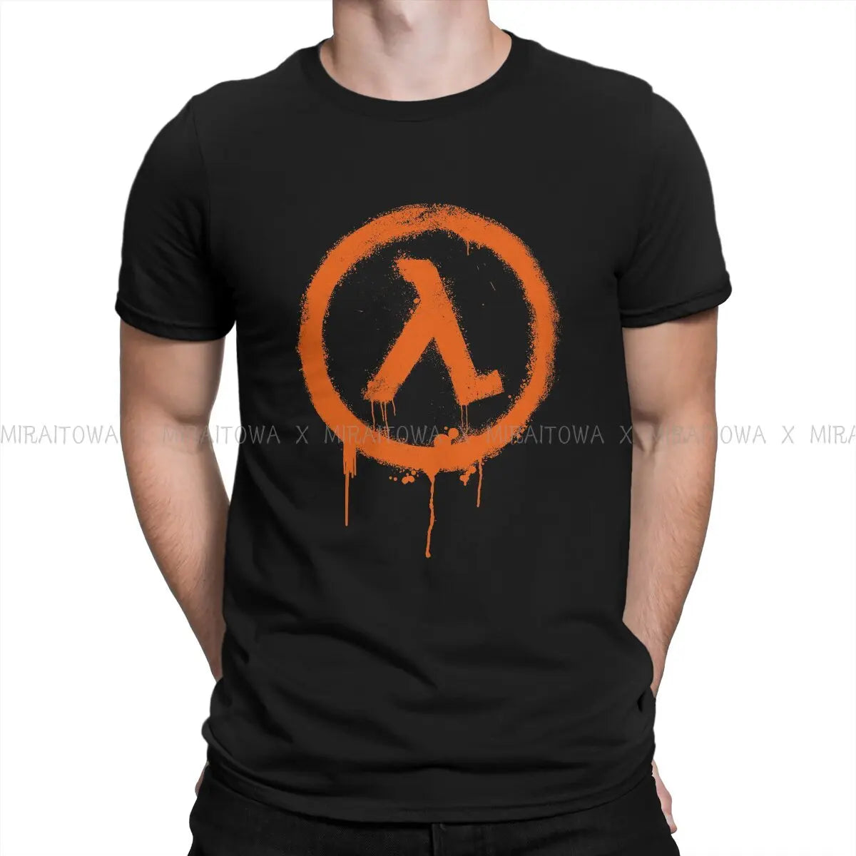 Half Life Game Rise Shine T Shirt Graphic Men's Tees Summer Cotton Tops Harajuku O-Neck TShirt