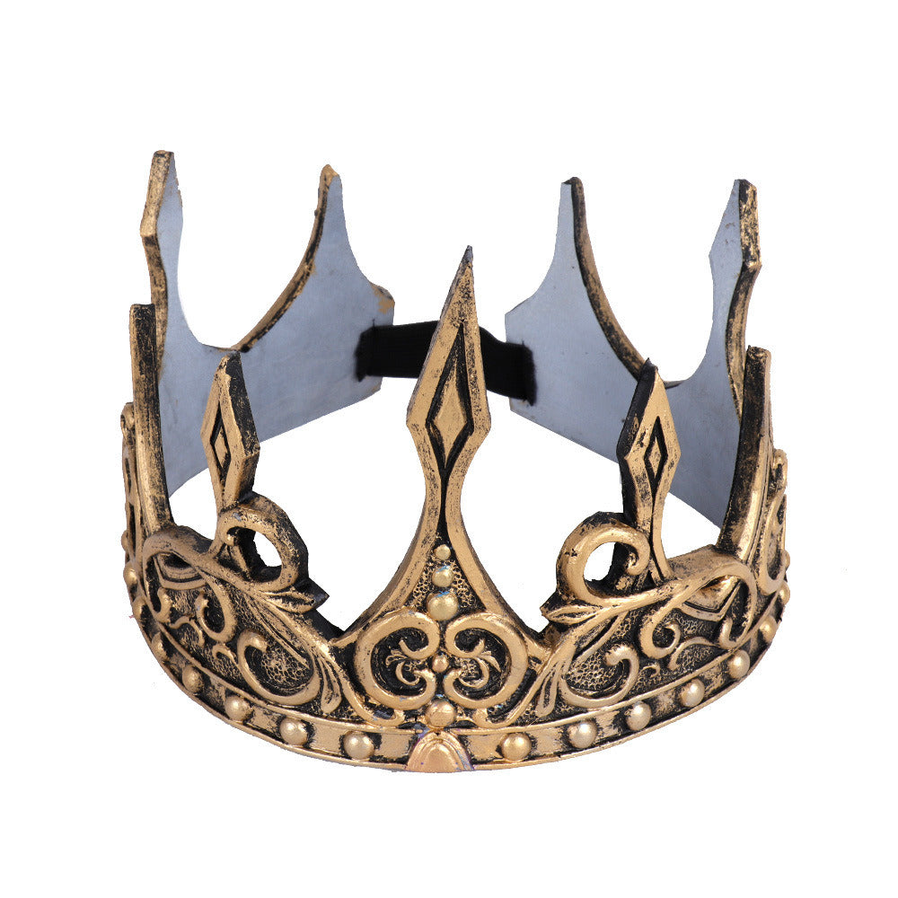 Halloween Medieval Crown PU Foam King Royal Headband