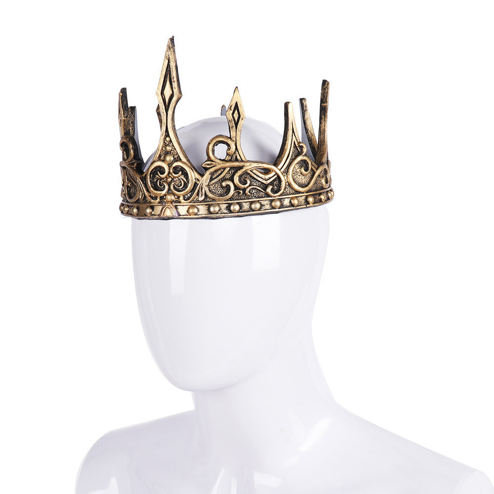 Halloween Medieval Crown PU Foam King Royal Headband