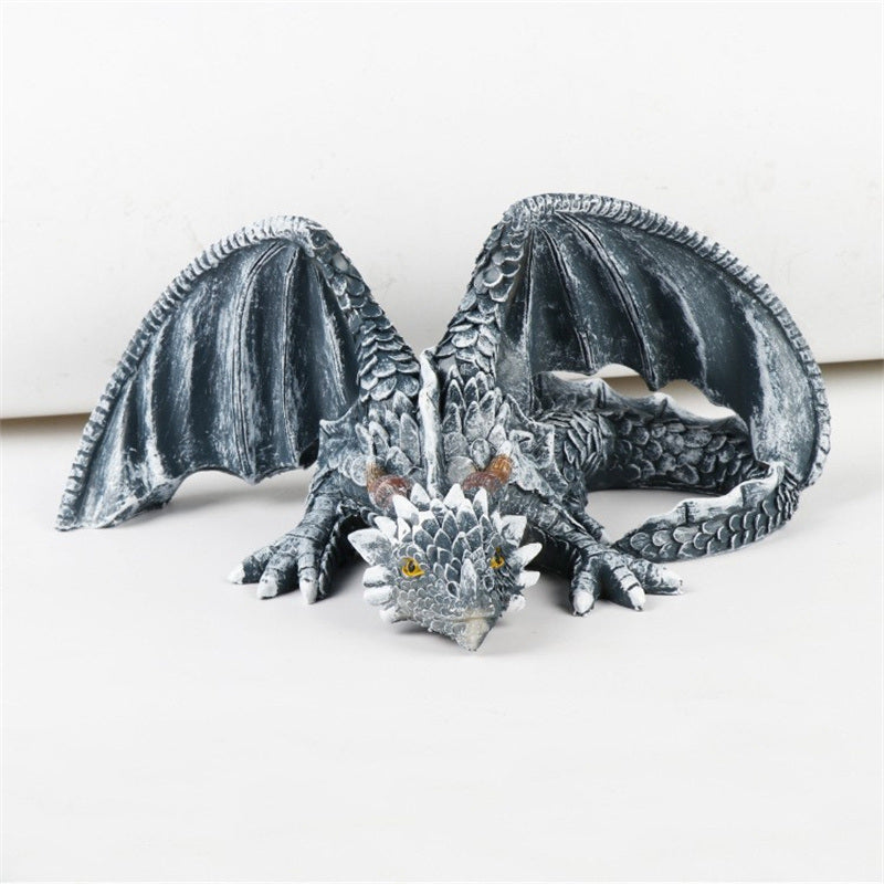 Halloween Ornament 2022,New Flying Dragon Art Sculpture Home Decorations Resin Crafts Evil Dragon Devil Dragon Halloween