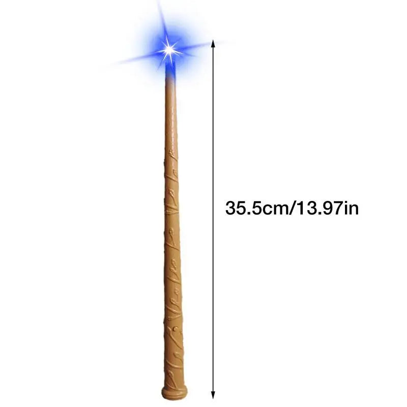 Halloween Party Cosplay Magic Wizard Magic Wand Light Up Sound Lighting Fairy Wand Children Girls Boys Party Costume Accessories