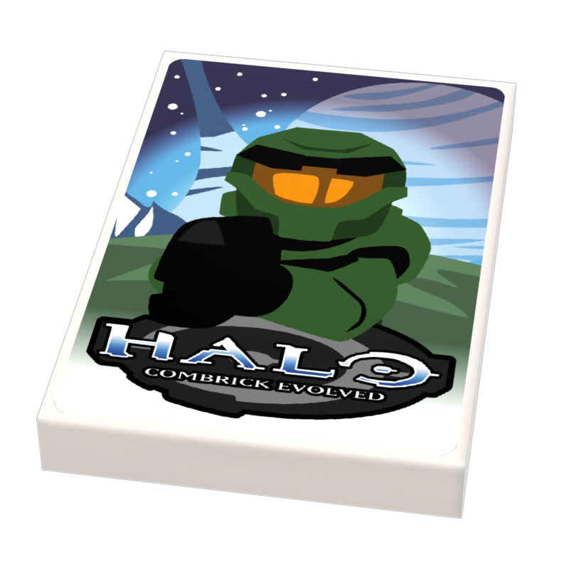 HALO: Bricks Evolved Video Game Cover (2x3 Tile) made using LEGO part - B3 Customs