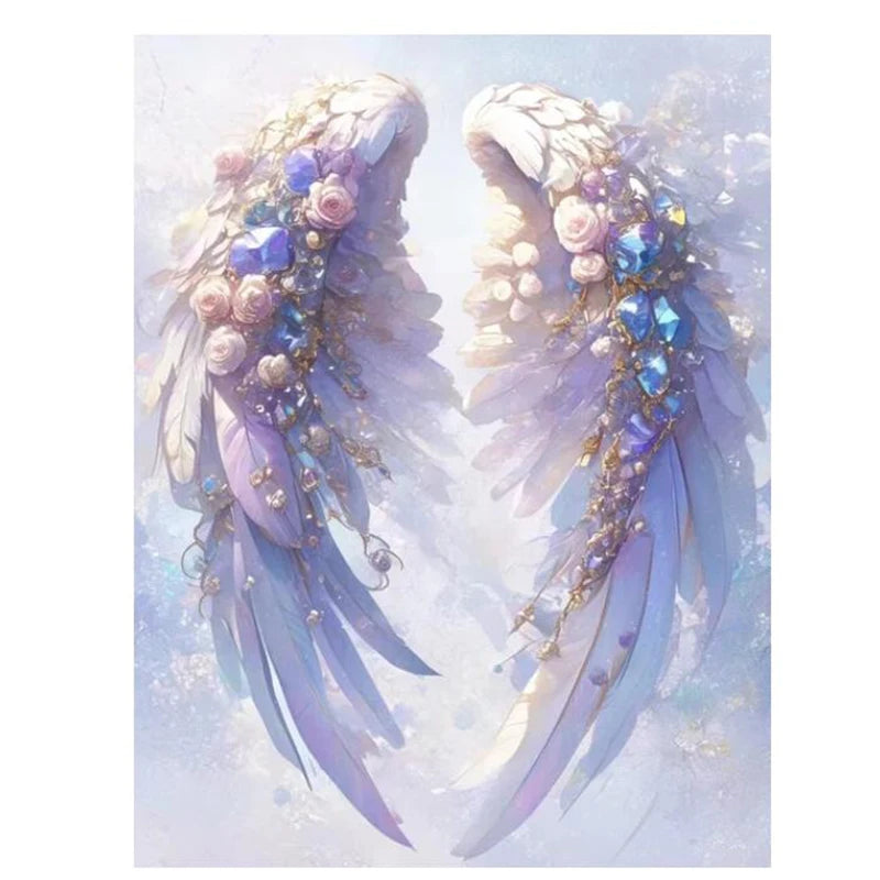 Handmade DIY Dream Rose Wings Diamond Painting Kit Abstract Art Picture Cross Stitch Embroidery Diamond Mosaic Home Decoration