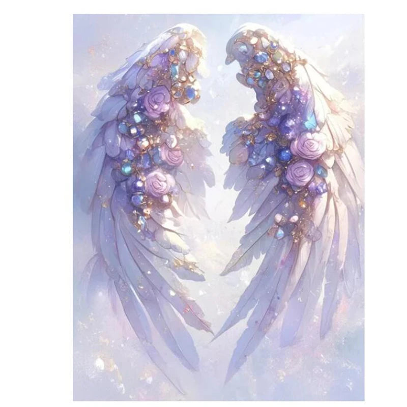 Handmade DIY Dream Rose Wings Diamond Painting Kit Abstract Art Picture Cross Stitch Embroidery Diamond Mosaic Home Decoration