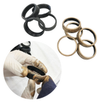 Steampunk Metallic Goggles with magnifying eye loupes pastel goth punk