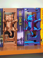Hanging Cat: Adjustable Book Nook