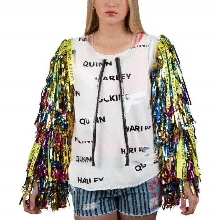 Harley Quinn Birds of Prey Cosplay Distressed T-Shirt - S