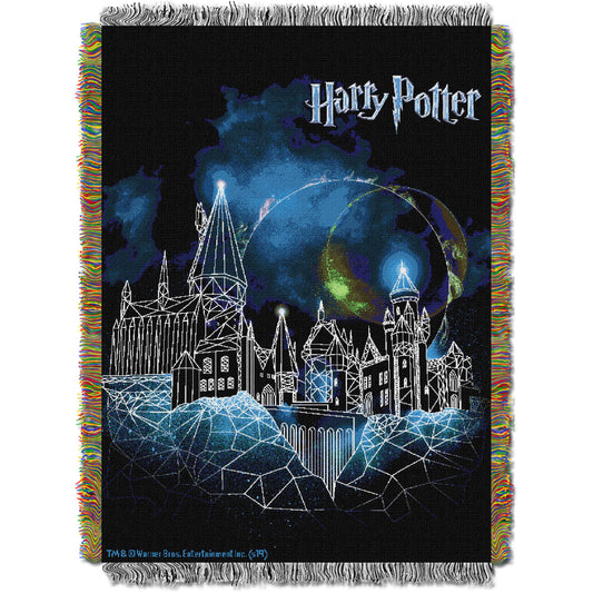 Harry Potter - Castle Licensed 48"x 60" Woven Tapestry Throw by The Northwest Company