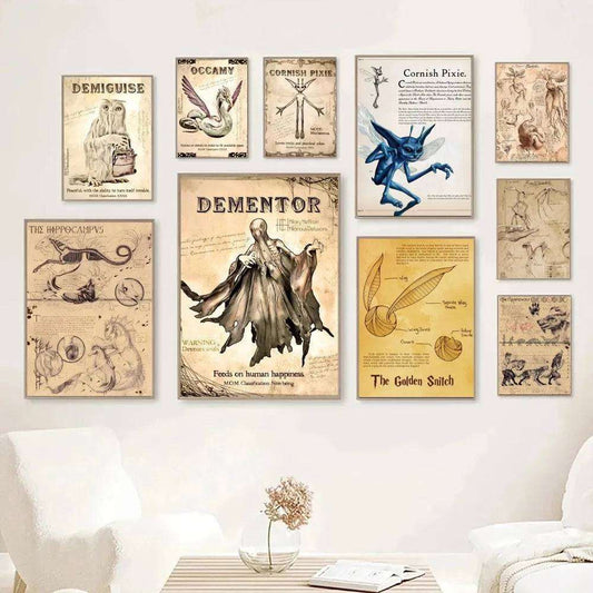 Harry Potter creatures poster