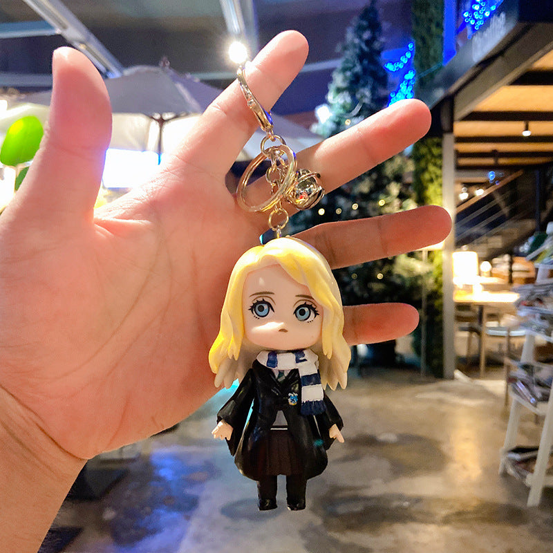 Harry Potter Hand-Made Anime Key Chain Cartoon Hermione Doll Key Pendant Car Ornament Creative Key Chain